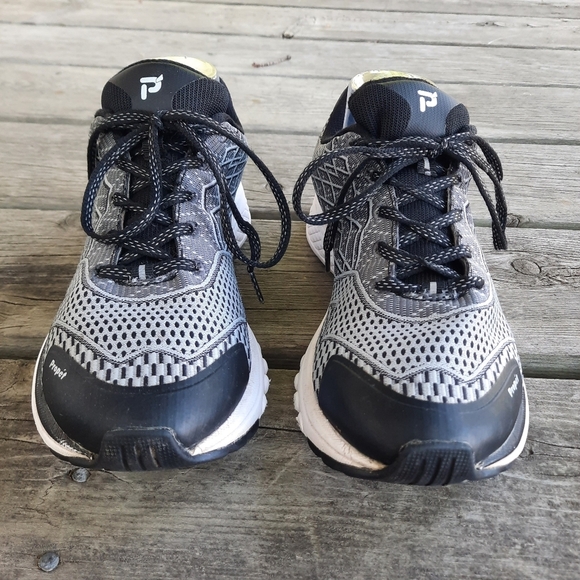 Propet One Walking Active  Black/Silver Therapeutic Comfort Shoes WAA103M Size 9 - Picture 6 of 15